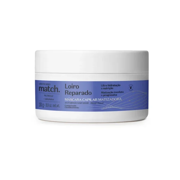 Match Loiro Reparado (Repareert Blond) Kleur Masker Capillair, 250G