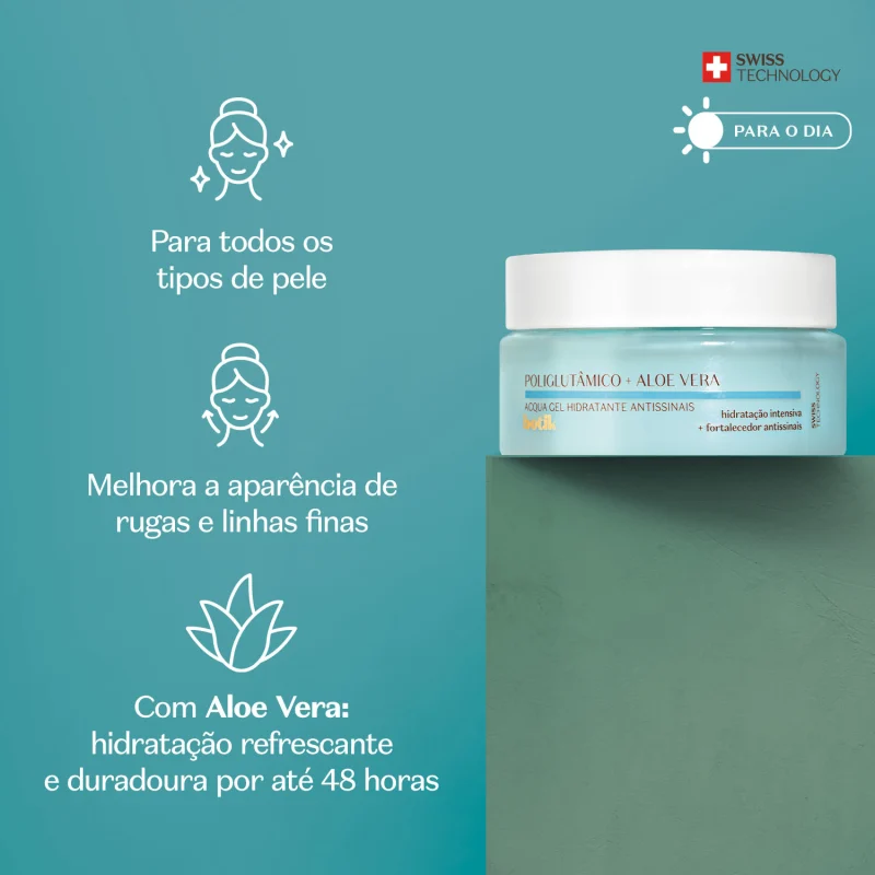 Botik Polyglutaminezuur + Aloë Vera Anti-Rimpel Acquagel 50g - Afbeelding 3