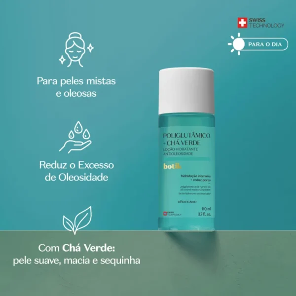 Botik Polyglutaminezuur + Groene Thee Anti-olie Bodylotion, 110 ml - Afbeelding 3
