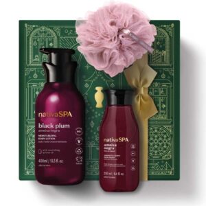 Nativa SPA Zwarte Pruim Kerstcadeau Set 1