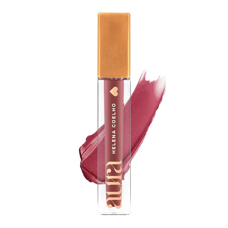 Aura by Helena Coelho vloeibare lippenstift Truffel kleur , 4 ml