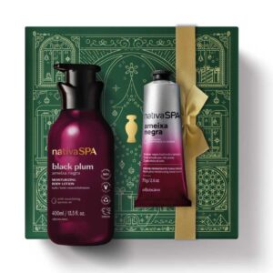 Native SPA Black Plum Kerstcadeau Set 4